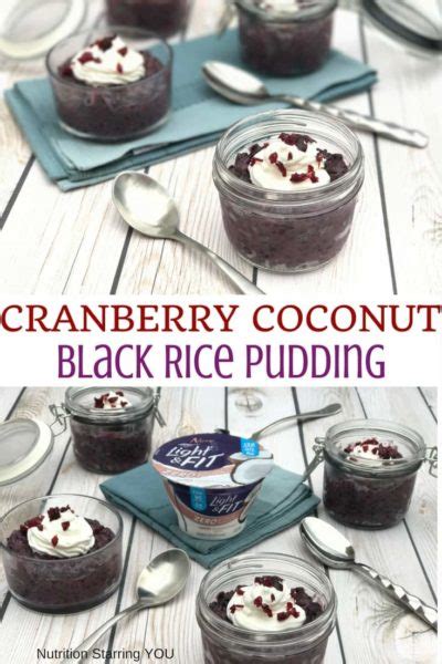 Coconut Cranberry Rice Pudding - calories, carbs, nutrition