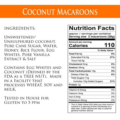 Coconut Macaroon - calories, carbs, nutrition