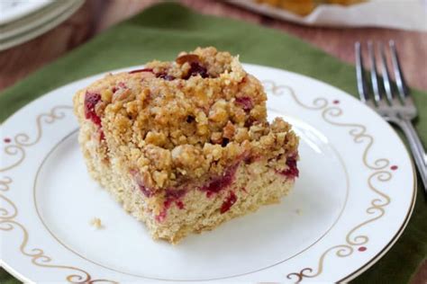 Coffee Cake Cranberry Streusel FSP SLC=8x8 - calories, carbs, nutrition