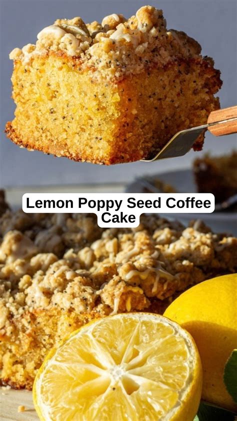 Coffee Cake Lemon Poppy Seed FSP SLC=6X8 - calories, carbs, nutrition