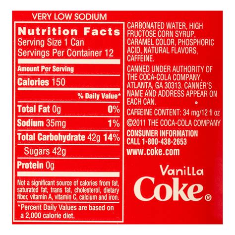 Cola - calories, carbs, nutrition