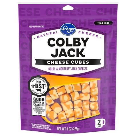 Colby-Jack Cubes - calories, carbs, nutrition