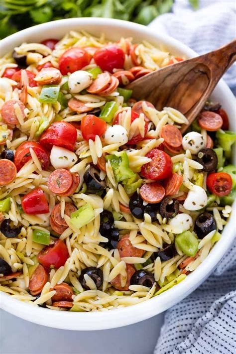 Cold Orzo Salad, Italian Dressing - calories, carbs, nutrition