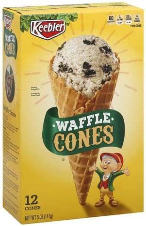 Cone Waffle CONV EA - calories, carbs, nutrition