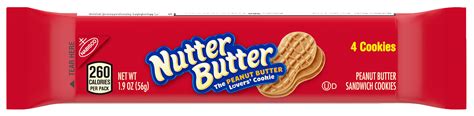 Cookie Peanut Butter Nutter Butter 4 PK 1.9 oz - calories, carbs, nutrition