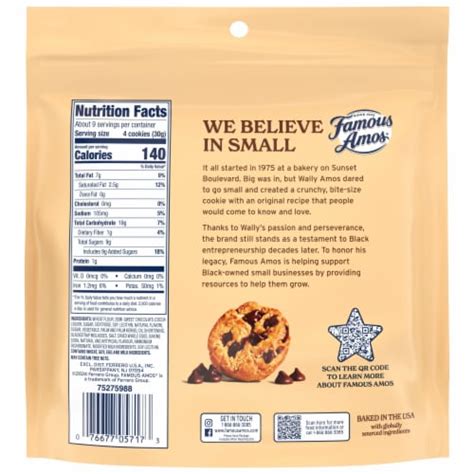 Cookies - Bite Size Chocolate Chip - calories, carbs, nutrition