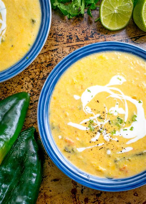 Corn and Roasted Poblano Tortilla Soup - calories, carbs, nutrition