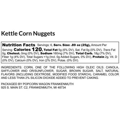 Corn Nuggets - calories, carbs, nutrition