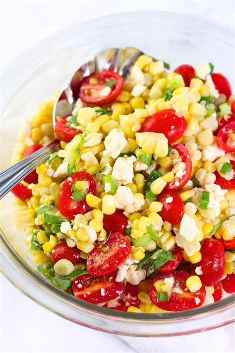 Corn, Tomato, & Basil Salad - calories, carbs, nutrition