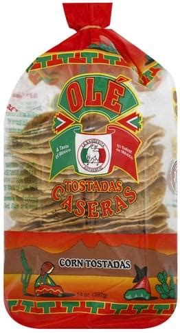 Corn Tostadas - calories, carbs, nutrition