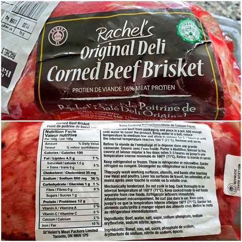 Corned Beef Brisket - calories, carbs, nutrition