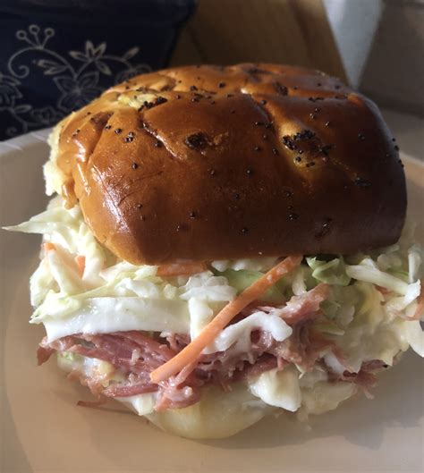 Corned Beef & Swiss with Slaw - calories, carbs, nutrition