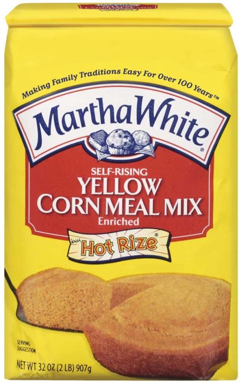 Cornmeal, self-rising, bolted, with wheat flour added, enriched, yellow - calories, carbs, nutrition