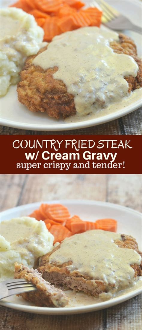 Country Fried Steak with Cream Gravy - calories, carbs, nutrition