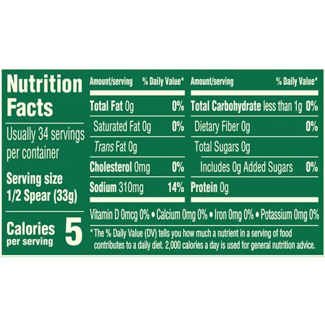Country Style Pickle Spears - calories, carbs, nutrition