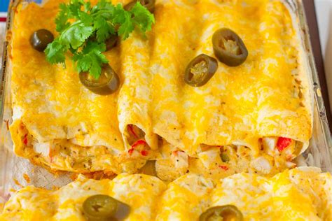 Crab Enchiladas - calories, carbs, nutrition