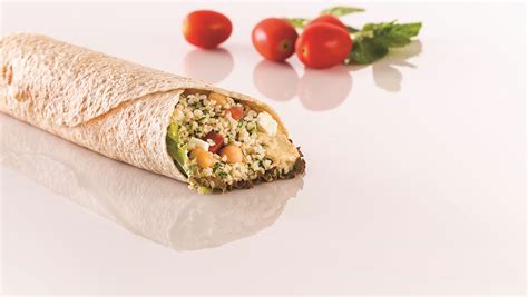 Cracked Wheat & Chickpea Wrap - calories, carbs, nutrition