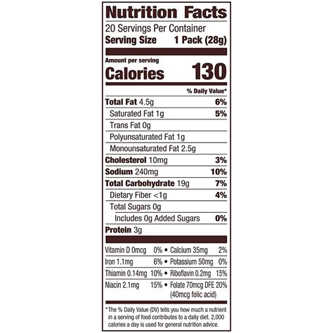 Crackers, Gold Fish - calories, carbs, nutrition