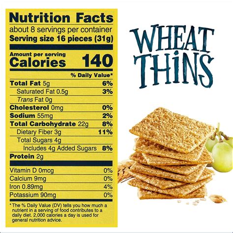 Crackers, wheat, low salt - calories, carbs, nutrition