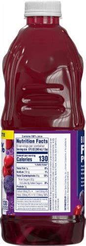 Cranberry & Concord Grape - calories, carbs, nutrition