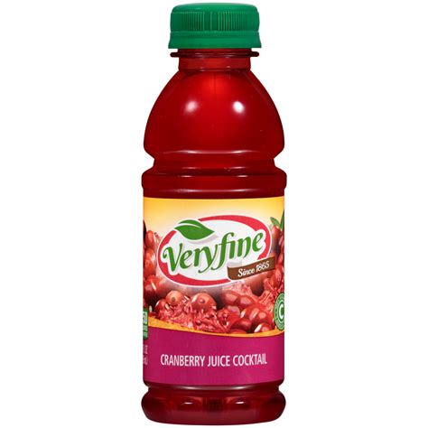 Cranberry Juice Cocktail, 10oz, Veryfine - calories, carbs, nutrition