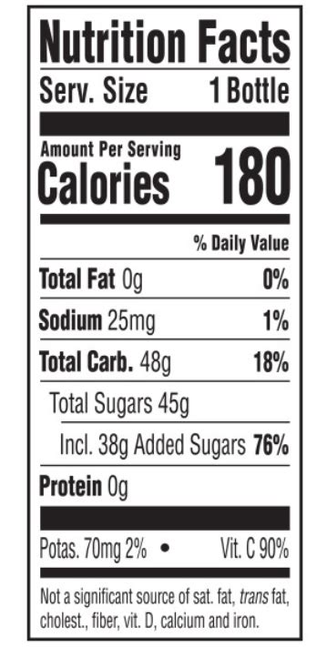 Cranberry Kale Ginger Juice 12 oz - calories, carbs, nutrition