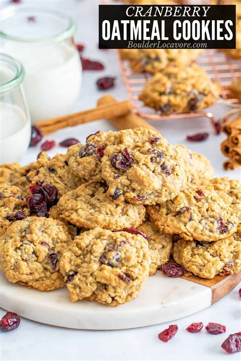 Cranberry Oatmeal Cookies - calories, carbs, nutrition