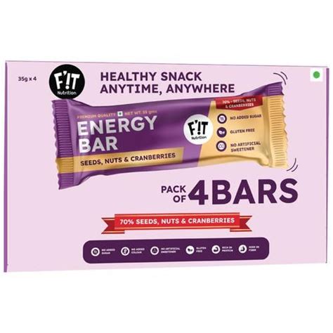 Cranberry Protein Snack Bar - calories, carbs, nutrition