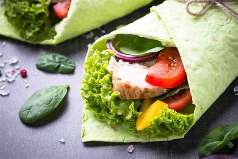 Cranberry Spinach Wrap on White Lavash - calories, carbs, nutrition