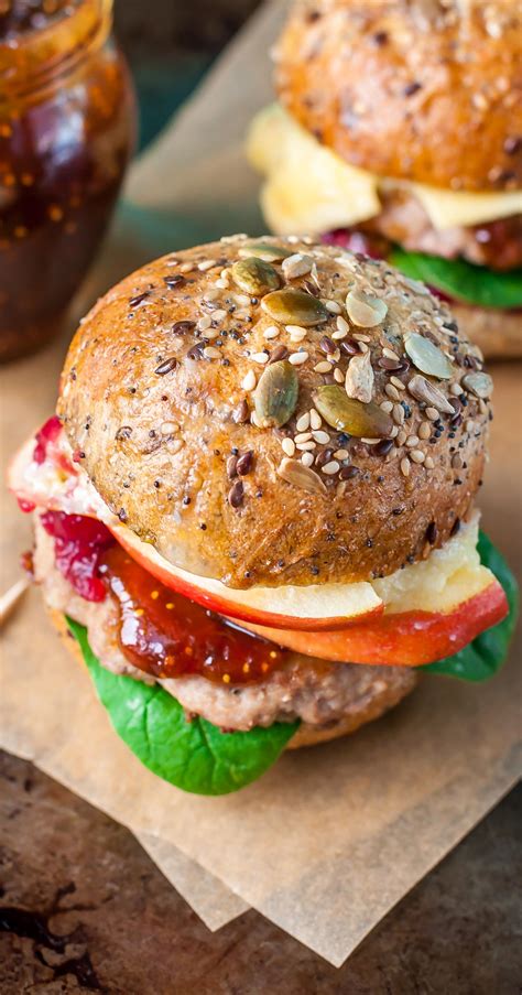 Cranberry Turkey Burger Sliders - calories, carbs, nutrition