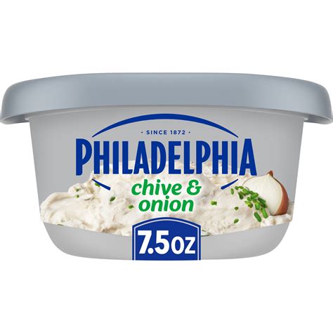 Cream Cheese Spread, Chive & Onion - calories, carbs, nutrition