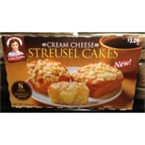 Cream Cheese Streusel Cake - calories, carbs, nutrition
