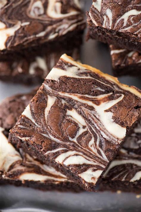 Cream Cheese Swirl Brownies - calories, carbs, nutrition