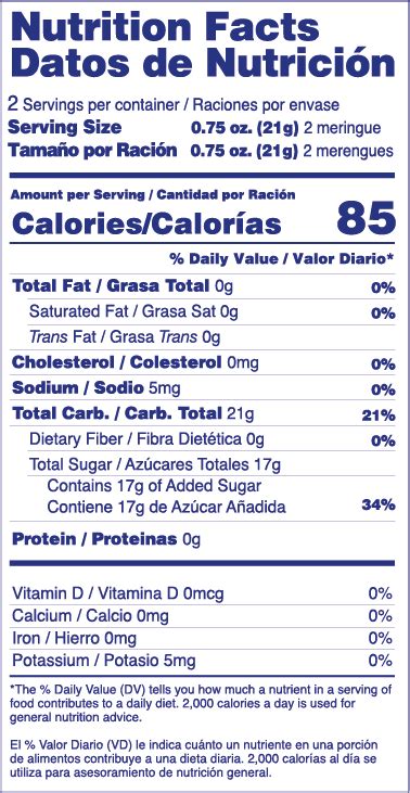 Cream Meringues - calories, carbs, nutrition