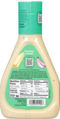 Creamy Caesar Dressing (44327.1) - calories, carbs, nutrition