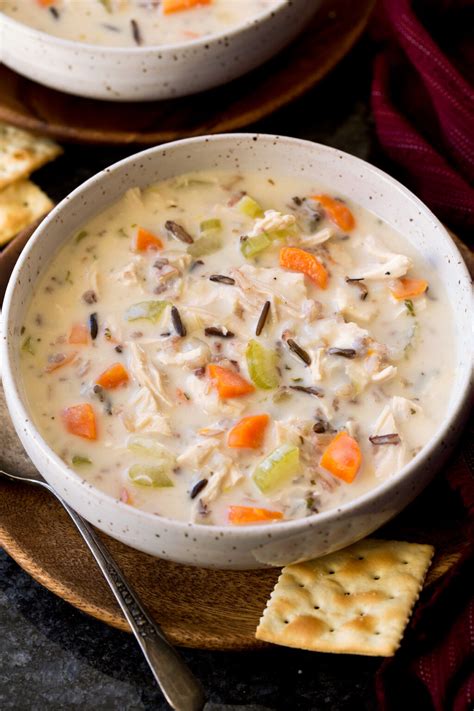 Creamy Chicken Soup with Wild Rice - calories, carbs, nutrition