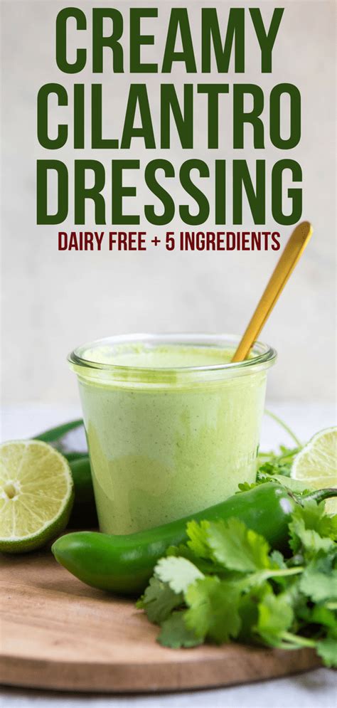 Creamy Cilantro Dressing - calories, carbs, nutrition
