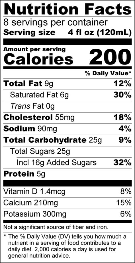 Creamy Custard - calories, carbs, nutrition