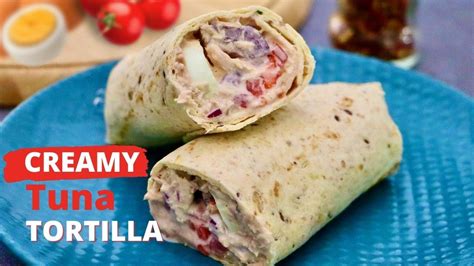 Creamy Tuna Mayonnaise & Cucumber Tortilla Wrap - calories, carbs, nutrition