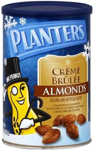 Creme Brulee Almonds - calories, carbs, nutrition