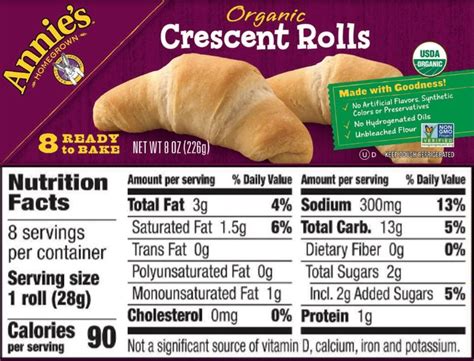 Crescent Rolls - calories, carbs, nutrition