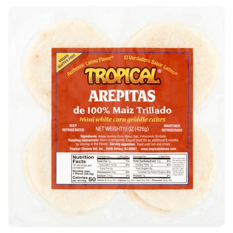 Crisol Arepitas Cheese 3 EA - calories, carbs, nutrition