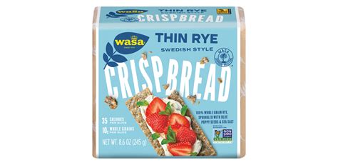 Crispbread - Light Rye - calories, carbs, nutrition