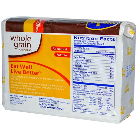 Crispbread - calories, carbs, nutrition