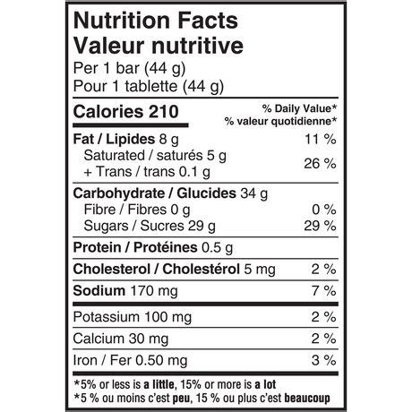 Crunchie Bar - calories, carbs, nutrition