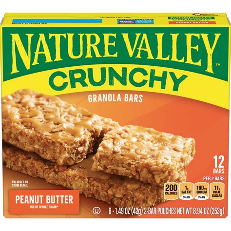 Crunchy Peanut Butter Granola Bar - calories, carbs, nutrition