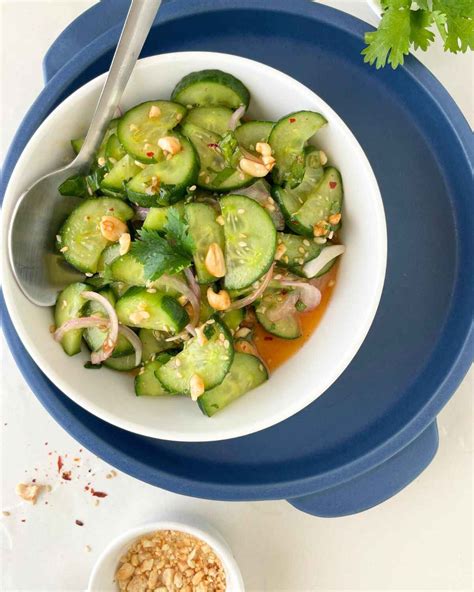 Crunchy Thai Cucumber Salad - calories, carbs, nutrition