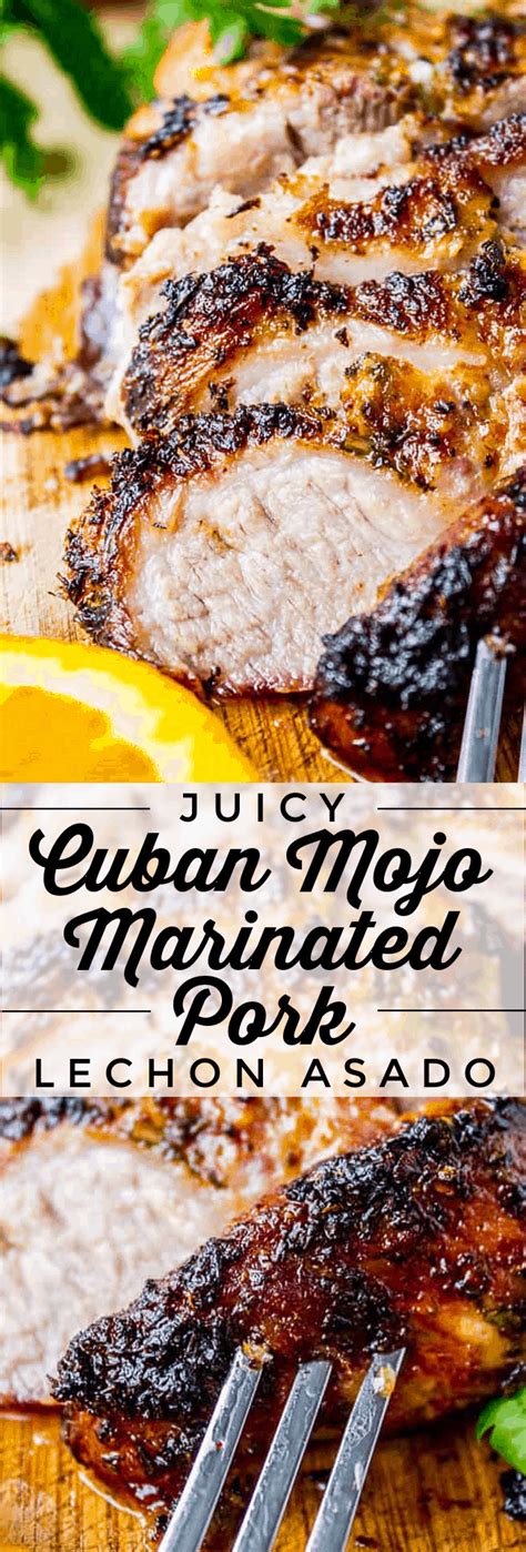 Cuban Mojo Roasted Pork Loin - calories, carbs, nutrition