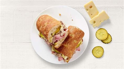 Cuban Stack Baguette Sub - calories, carbs, nutrition