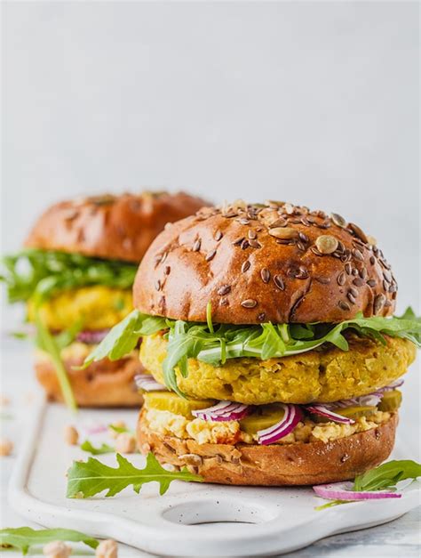 Curried Chickpea Burger - calories, carbs, nutrition